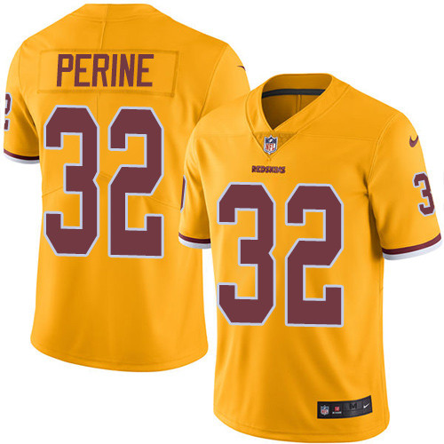 Nike Redskins #32 Samaje Perine Gold Youth Stitched NFL Limited Rush Jersey
